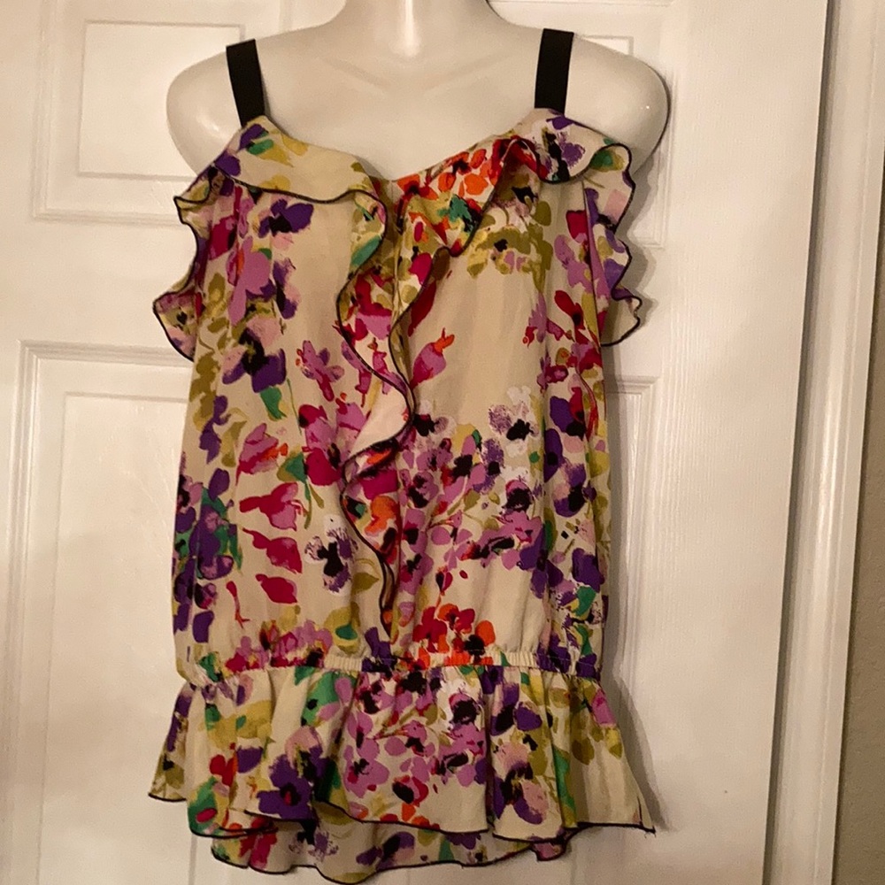 Flower Ruffle Babydoll shirt